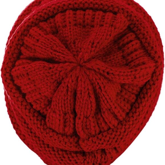 Trendy Warm Chunky Soft Stretch Cable Knit Beanie - Picture 4 of 4
